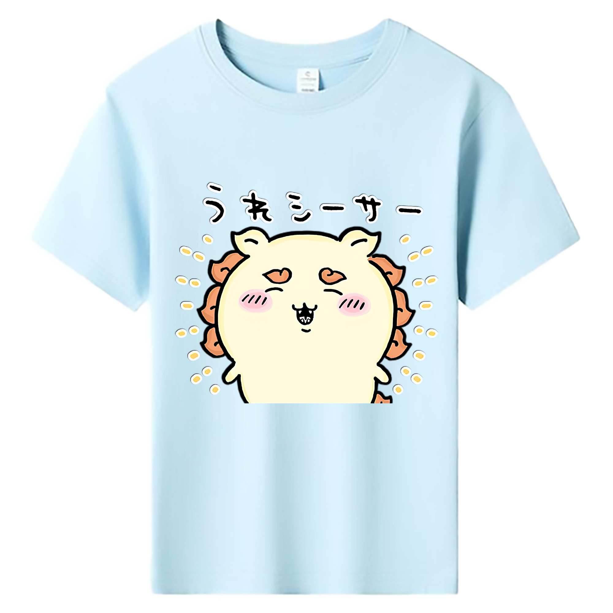 （画像用） ちいかわ シーサー Chii-kawa Shisa 綿100％キッズTシャツ（フロントプリント）